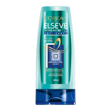 Condicionador Elseve Hydra Detox Anti-Caspa com 400ml