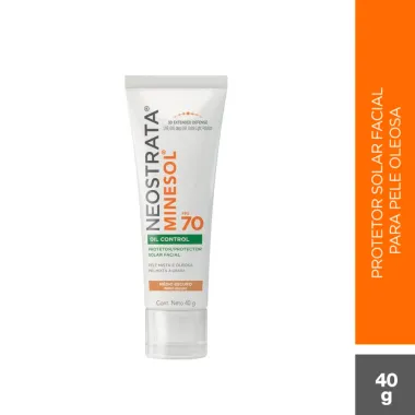 Protetor Solar Facial Neostrata Minesol Oil Control FPS 70 Pele Morena Mais 40g