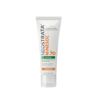 Protetor Solar Facial Neostrata Minesol Oil Control FPS 70 Pele Morena Mais 40g