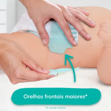 Fralda Pampers Confort Sec Tamanho P Pacote Mega com 50 Fraldas Descart&aacute;veis