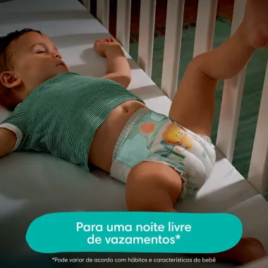 Fralda Pampers Confort Sec Tamanho P Pacote Mega com 50 Fraldas Descart&aacute;veis