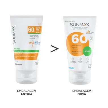 Protetor Solar Sunmax Intense FPS 60 Creme Oil Free com 120g