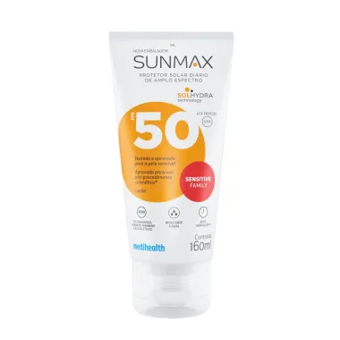 Protetor Solar Sunmax Sensitive FPS 50 Loção 160ml