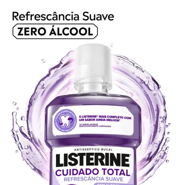 Enxaguante Bucal Listerine Cuidado Total Zero Menta Fresca 250ml