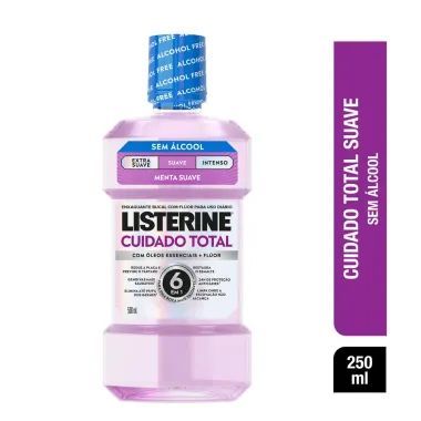 Enxaguante Bucal Listerine Cuidado Total Zero Menta Fresca 250ml
