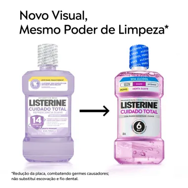Enxaguante Bucal Listerine Cuidado Total Zero Menta Fresca 250ml
