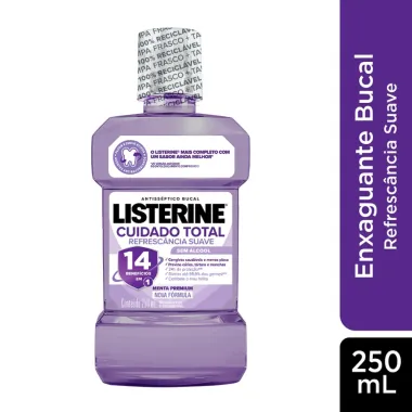 Enxaguante Bucal Listerine Cuidado Total Zero Menta Fresca 250ml