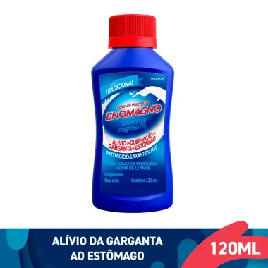 Leite de Magnésia EnoMagno Sabor Tradicional 120ml