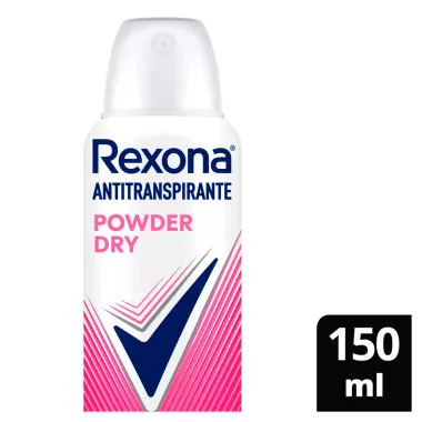 Desodorante Antitranspirante Aerosol Feminino Rexona Powder Dry 72 horas 150ml
