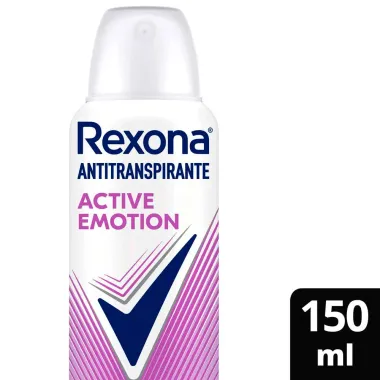 Desodorante Rexona Aerosol Controle Inteligente de Odor e Suor Active Emotion Dry 72h Antitranspirante 150ml