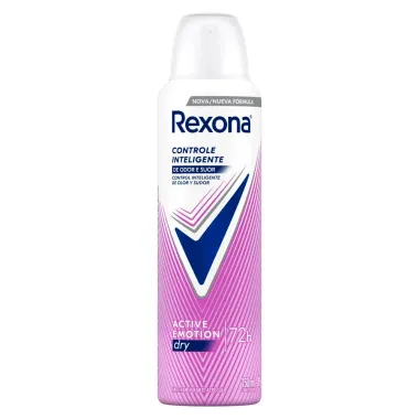 Desodorante Rexona Aerosol Controle Inteligente de Odor e Suor Active Emotion Dry 72h Antitranspirante 150ml