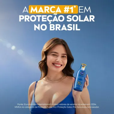 Protetor Solar Nivea Sun Protect & Hidrata FPS 70 Lo&ccedil;&atilde;o 200ml
