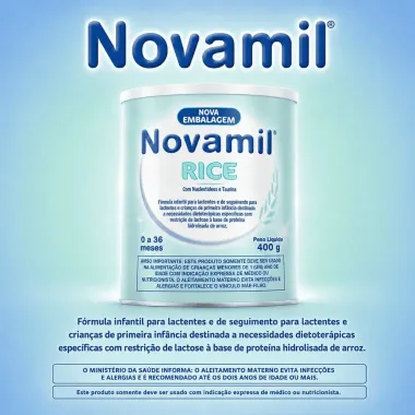 Novamil Rice F&oacute;rmula Infantil para Lactentes 400g