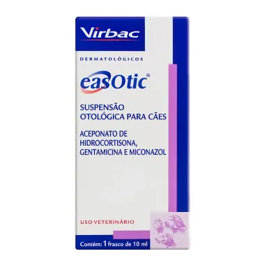 EasOtic Virbac Suspensão Otológica para Cães Uso Veterinário com 10ml