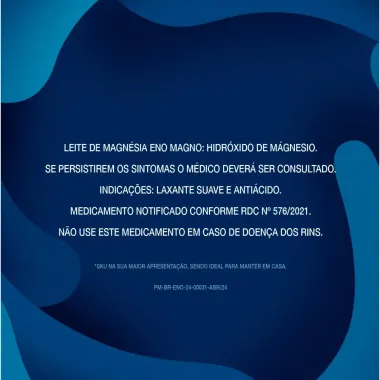 Leite de Magn&eacute;sia EnoMagno Sabor Hortel&atilde; 120ml