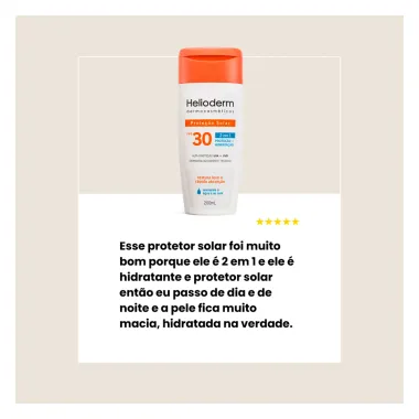 Kit Protetor Solar Corporal Helioderm Suncare FPS 30 com 2 Unidades de 120ml cada