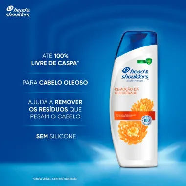 Shampoo Head & Shoulders Remo&ccedil;&atilde;o da Oleosidade 200ml