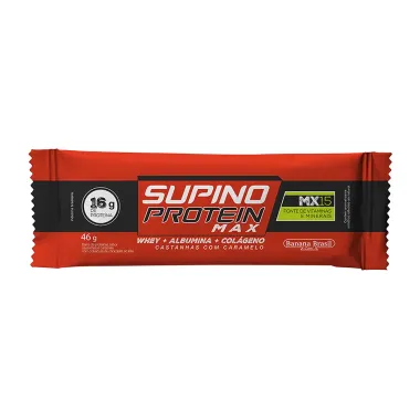Barra de Proteína Supino Protein Castanha com Caramelo 46g