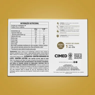 Lavitan Cabelos e Unhas Suplemento Alimentar com 60 Cápsulas