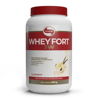 Whey Fort Vitafor Sabor Baunilha com 900g