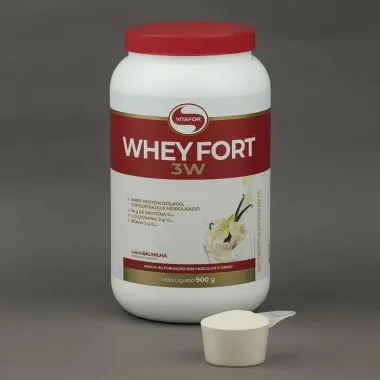 Whey Fort Vitafor Sabor Baunilha com 900g