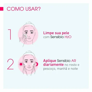 Sensibio AR Creme Bioderma Cuidado Diário Antivermelhidão 40ml