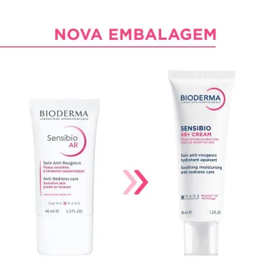 Bioderma Sensibio AR Creme Cuidado Di&aacute;rio Antivermelhid&atilde;o 40ml
