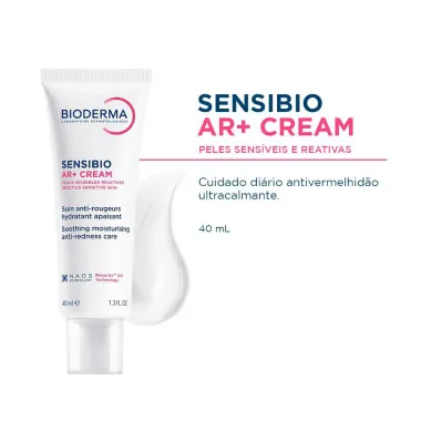 Bioderma Sensibio AR Creme Cuidado Di&aacute;rio Antivermelhid&atilde;o 40ml