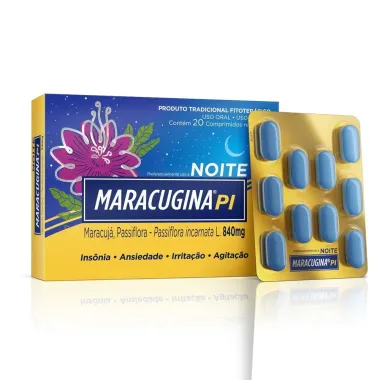 Calmante Fitoterápico Maracugina PI 840mg 20 comprimidos