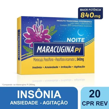 Calmante Fitoterápico Maracugina PI 840mg 20 comprimidos