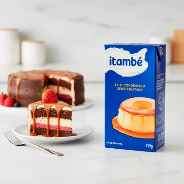 Leite Condensado Itamb&eacute; Semidesnatado 395g