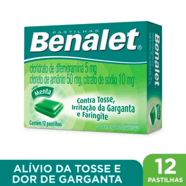 Benalet Pastilhas Sabor Menta com 12 Unidades