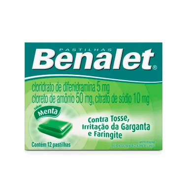Benalet Pastilhas Sabor Menta com 12 Unidades