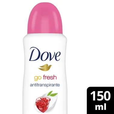 Desodorante Antitranspirante Aerosol Dove Go Fresh Romã e Verbena 150ml