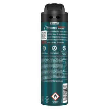 Desodorante Rexona Antibacterial e Invisible Masculino Aerosol Antitranspirante 72 horas 150ml