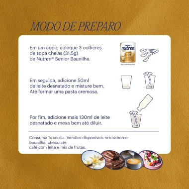 Nutren Senior Complemento Alimentar Chocolate 370g