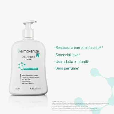 Dermovance S Lo&ccedil;&atilde;o Hidratante Pele Seca e Sens&iacute;vel 500ml