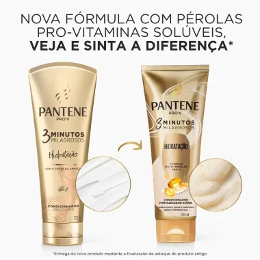 Condicionador Pantene 3 Minutos Milagrosos Hidrata&ccedil;&atilde;o 170ml