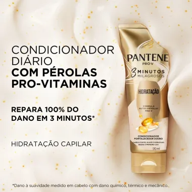 Condicionador Pantene 3 Minutos Milagrosos Hidrata&ccedil;&atilde;o 170ml