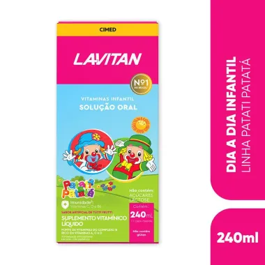 Lavitan Infantil Solução Oral Sabor Tutti-Frutti com 240ml