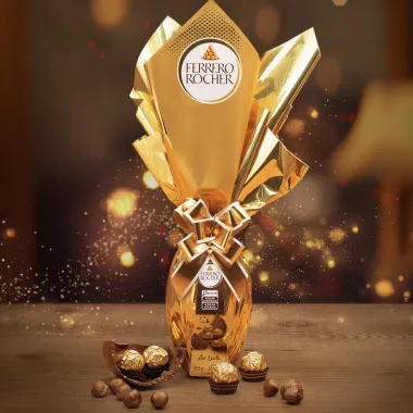 Ovo de P&aacute;scoa Ferrero Rocher ao Leite 225g