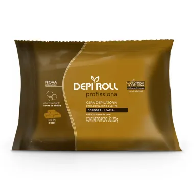 Depilador DepiRoll Profissional Cera Quente Corporal e Facial Tradicional 250g