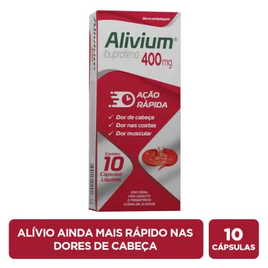 Alivium 400mg com 10 Cápsulas