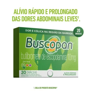 Buscopan Drágeas com 20 Unidades