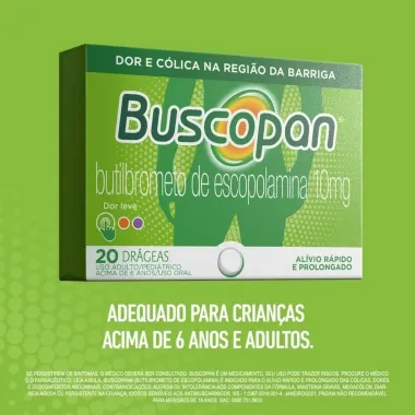 Buscopan Drágeas com 20 Unidades