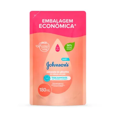 Sabonete Líquido de Glicerina Johnson's Baby Refil 180ml