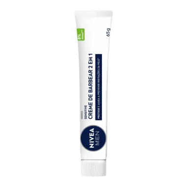 Creme de Barbear Nivea Men 2 em 1 Sensitive 65g