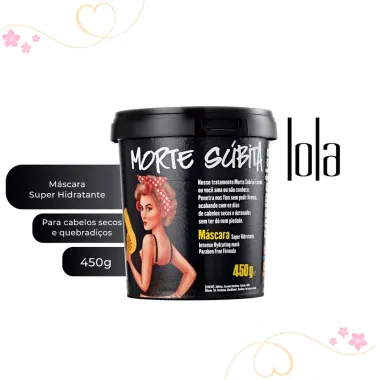 Máscara de Tratamento Morte Súbita Lola Cosmetics com 450g