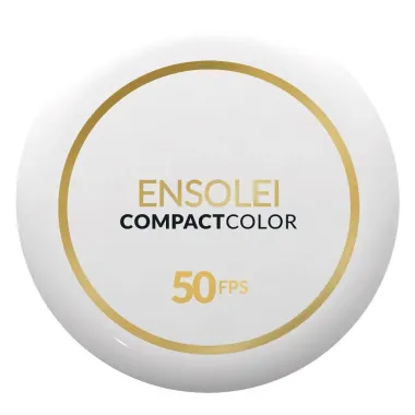 Protetor Solar Ensolei Profuse Compact Color Bege Translúcido FPS 50 Base Compacta com 10g