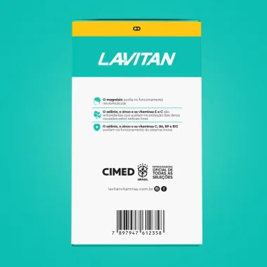 Lavitan Mem&oacute;ria Suplemento Alimentar com 60 Comprimidos